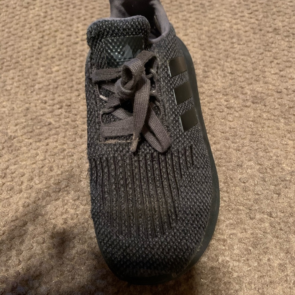 Unisex 13 black/ gray adidas sneakers..